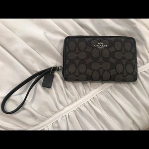 Black Coach Wristlet